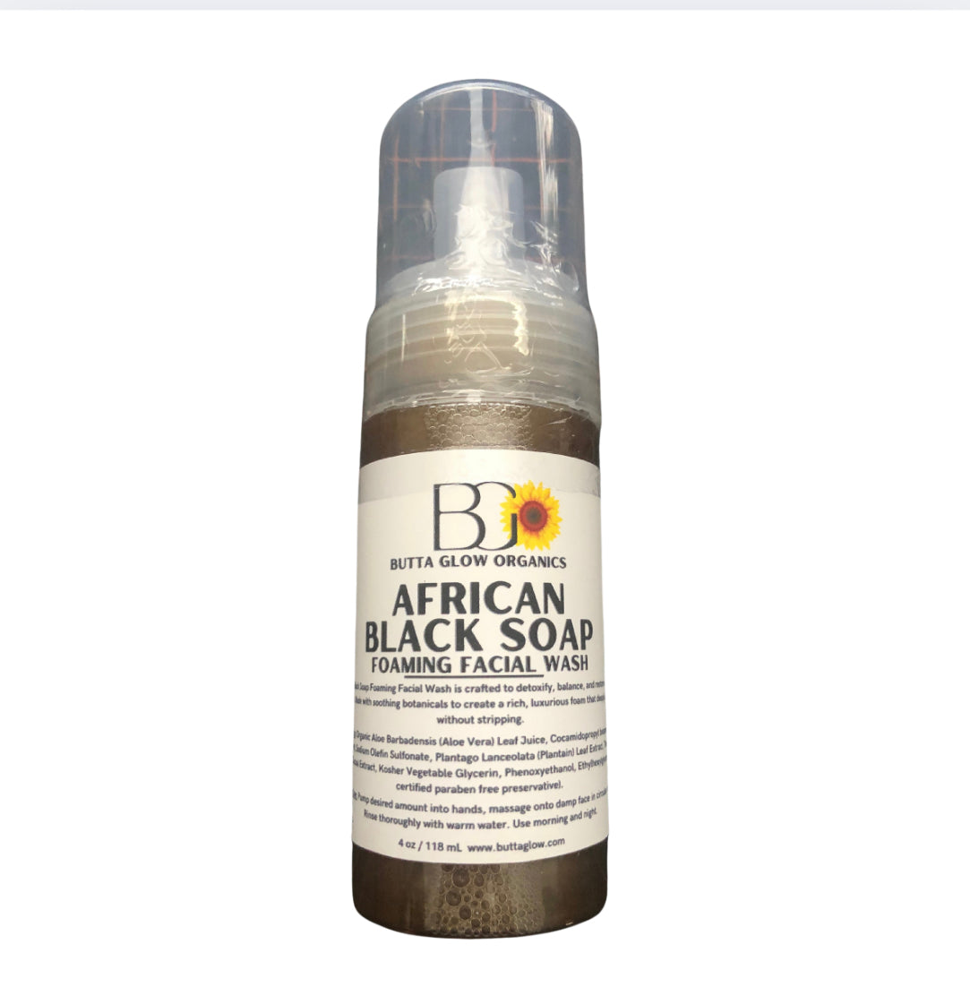 African Black Soap Foaming Face Wash
